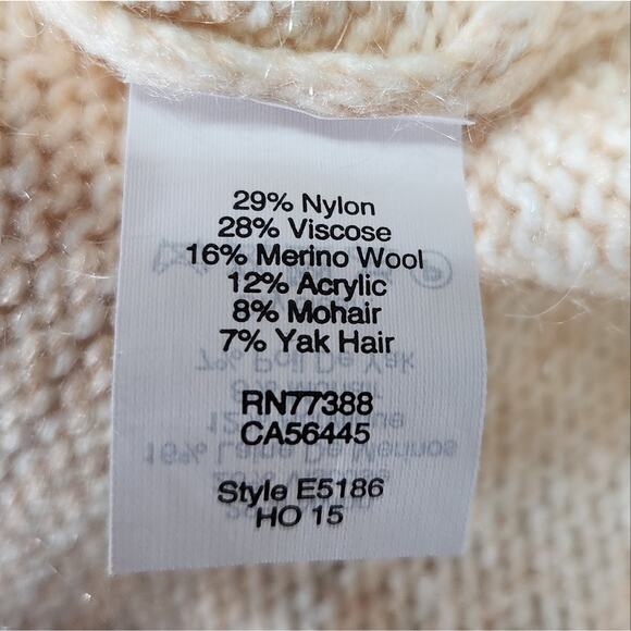 Madewell Threadmix Boatneck Sweater Light Orange Peach Boxy Knit Size Large - Picture 11 of 11